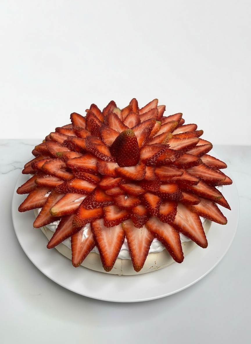 Pavlova con base minimalista