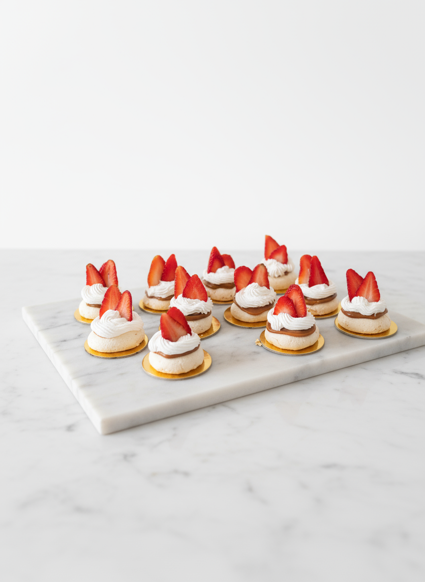 Pavlovas en presentación minimalista